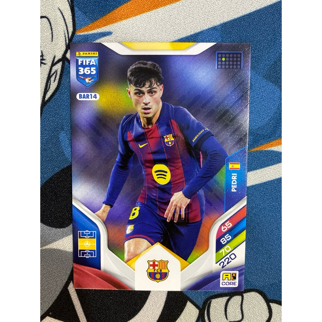 Thẻ Cầu Thủ Pedri Panini FIFA 365 2026 FC Barcelona Base