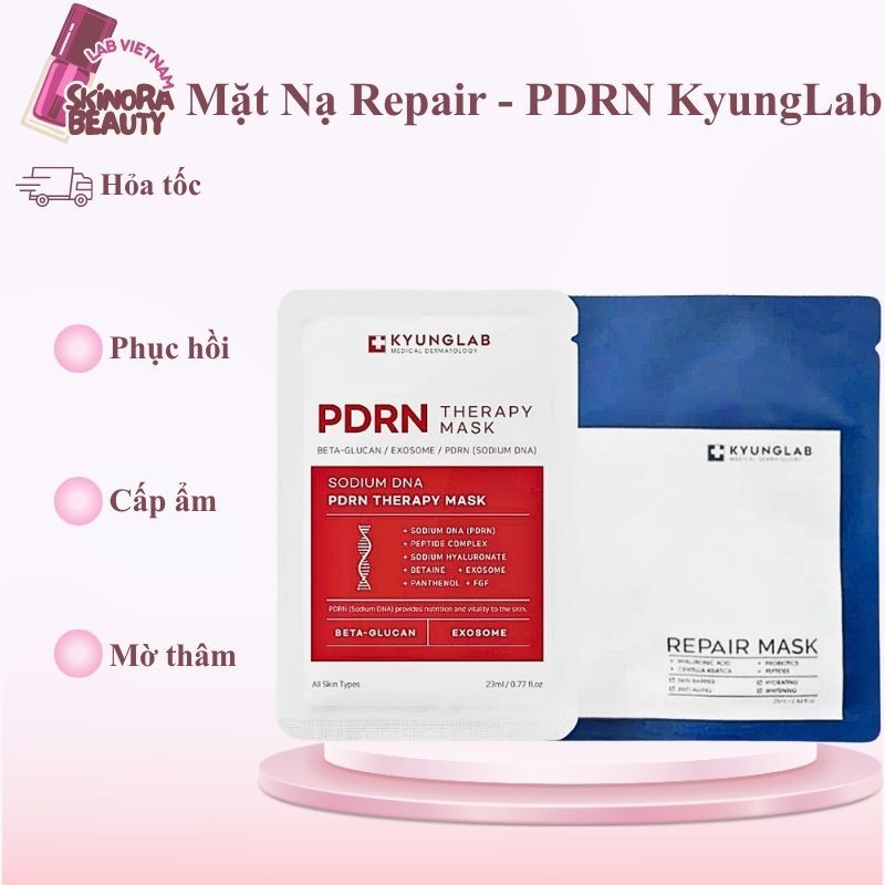 Combo 10 Mặt Nạ KyungLab PDRN Dưỡng Ẩm Mặt Nạ Repair Kyunglab Phục Hồi Da Chống Lão Hóa - Skinora Be