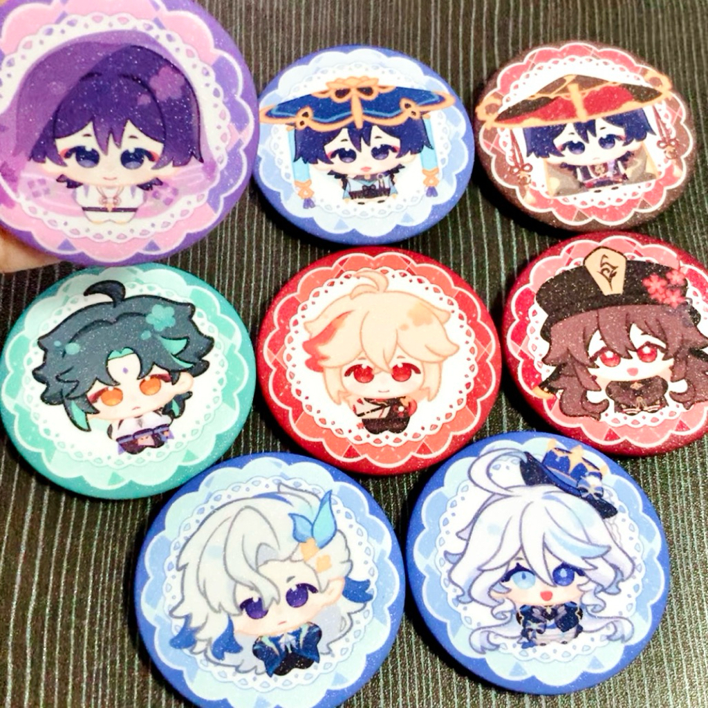 [Genshin Impact] Badge (huy hiệu) chibi đáng yêu