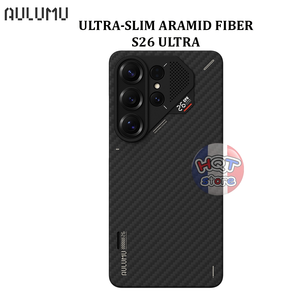Ốp Aulumu S26U Ultra-Slim Aramid Fiber Case cho S26 Ultra | Siêu mỏng 1.2mm | Tản nhiệt CoolHyper