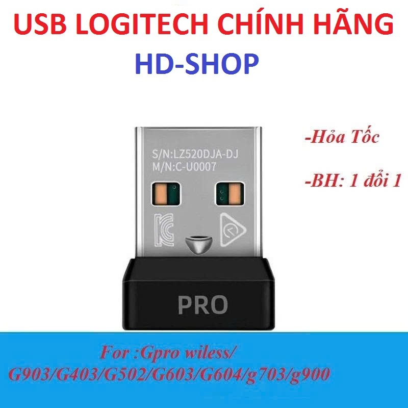 Đầu Thu USB Receiver dùng cho Logitech GPro Wireless, G403, G502, G603, G703, G903