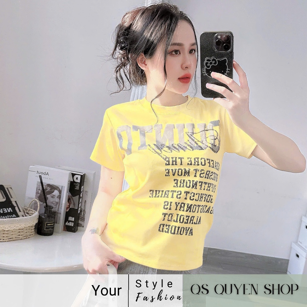 ÁO THUN BABYTEE IN CHỮ 3M QS QUYEN SHOP