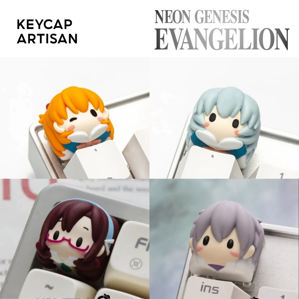 [Hỏa Tốc] Keycap Artisan Neon Genesis Evangelion Keycap Custom Bàn Phím Cơ Chất Liệu Resin Cao Cấp |