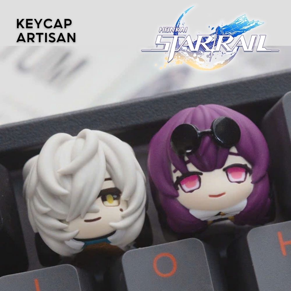 [Hỏa Tốc] Keycap Artisan Honkai: Star Rail Keycap Chất Liệu Resin Cao Cấp | Chính Hãng Lobo | TTKeyb