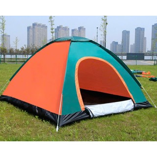 Lều phượt cắm trại vải dù rằn ri , lều du lịch 2 lớp nhiều màu, picnic gia đình , chống muỗi , chống nước cho 2-3 người
