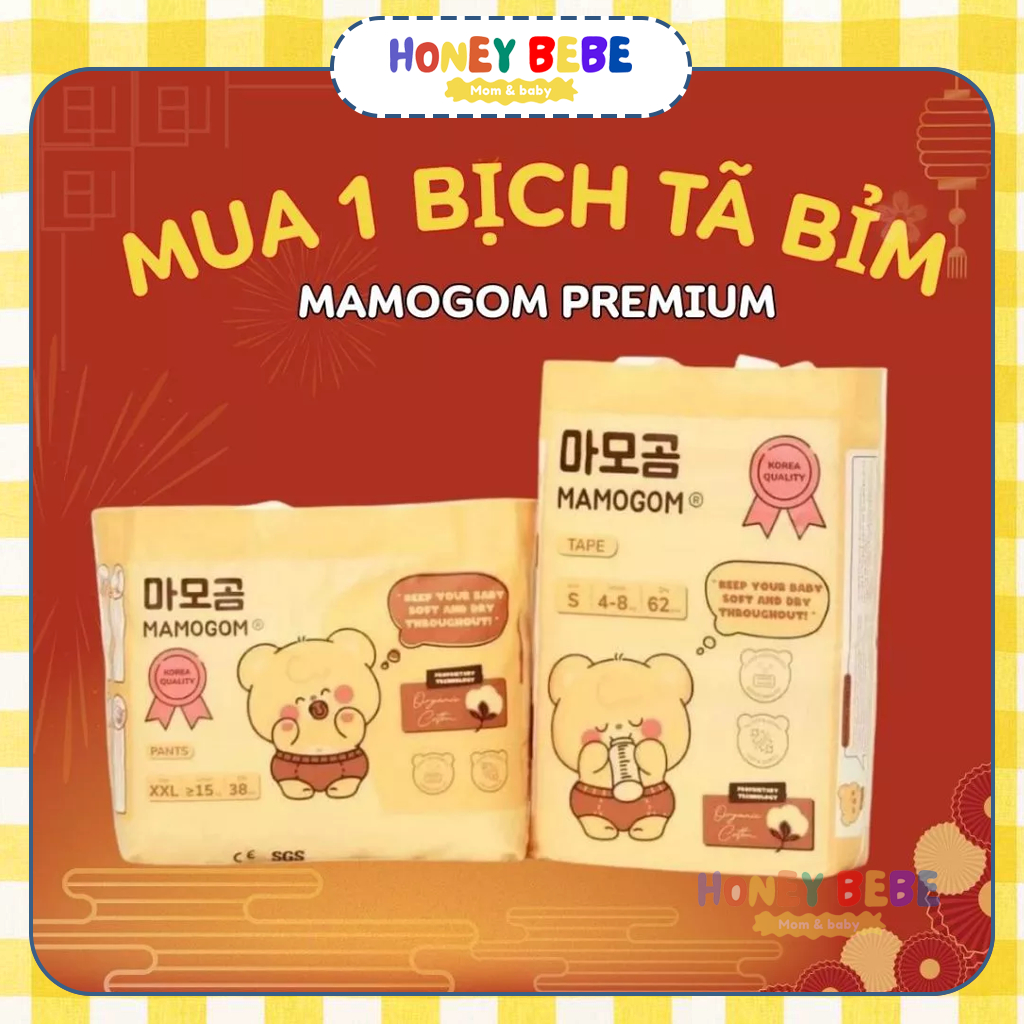 [1 Bịch] Tã bỉm MAMOGOM PREMIUM/ DYNAMIC Hàn Quốc chính hãng | Honey Bebe