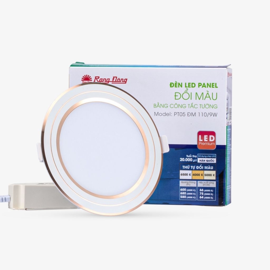 Âm trần siêu mỏng Pt05 8w,10w,12w Rạng Đông.