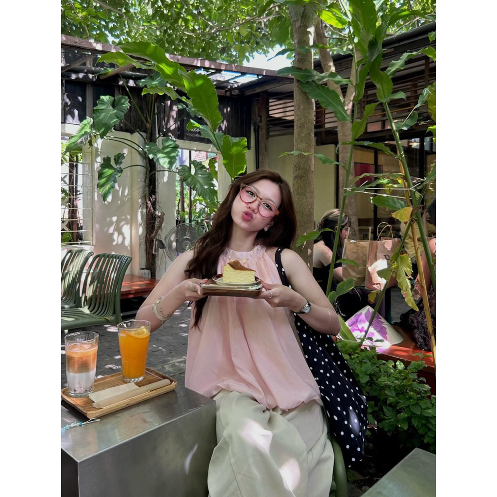 (CHUẨN LOẠI 1 sẵn) Áo yếm dáng bí tơ đũi nhăn mỏng mùa hè Suzy Top. | BigBuy360 - bigbuy360.vn