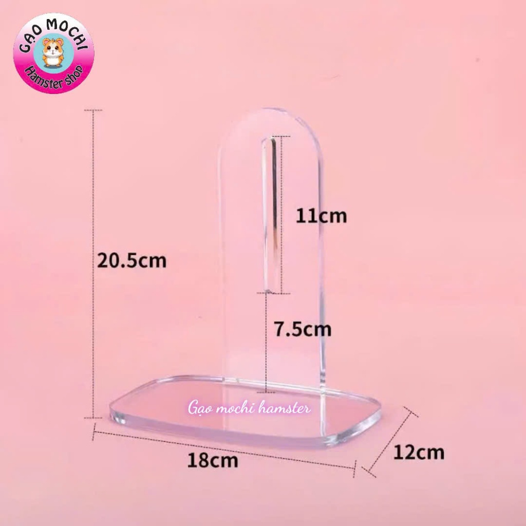 Đế wheel mica dành cho wheel hamster kích thước từ 17-21cm