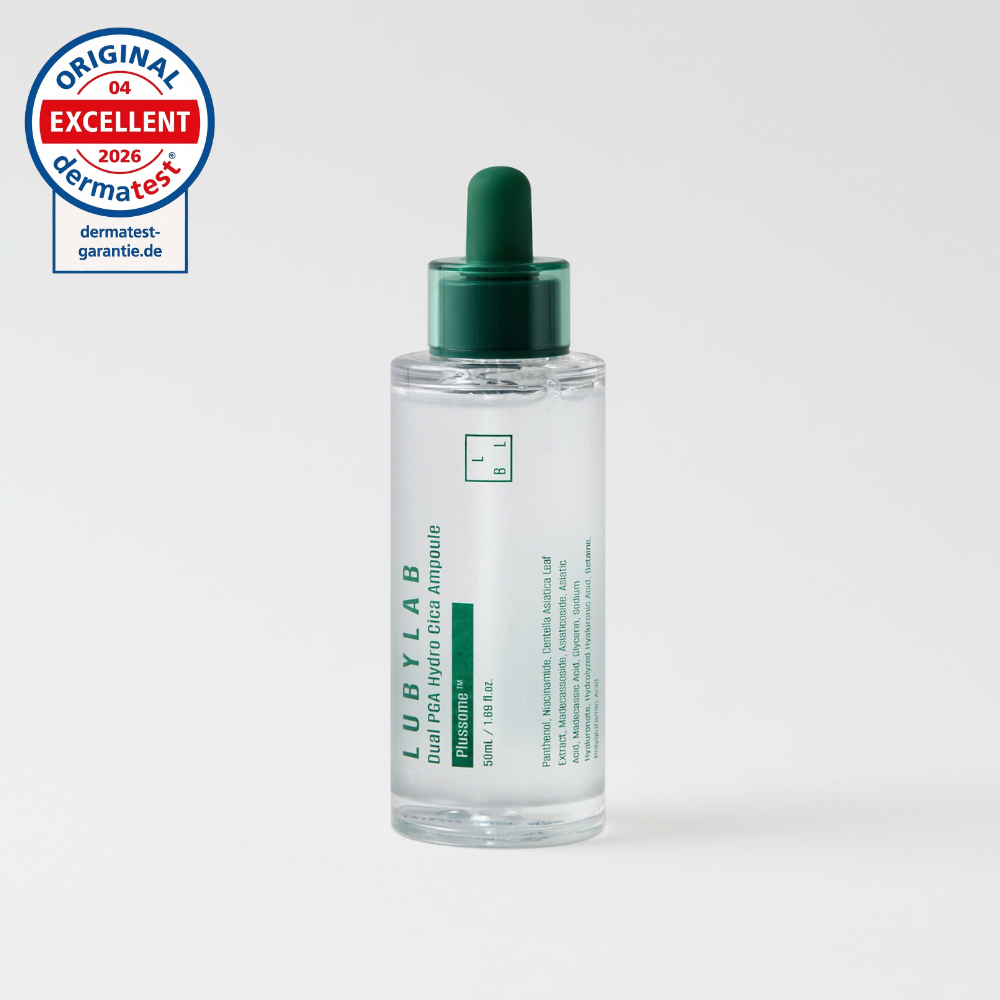 Serum dưỡng ẩm Lubylab Dual PGA Hydro Cica Ampoule giúp mờ nếp nhăn, da sáng mịn màng - 50ml