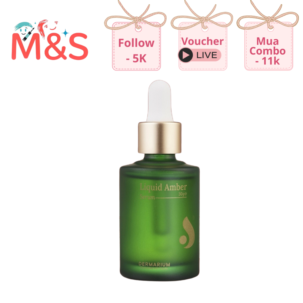 Serum Dermarium Liquid Amber tinh chất kiềm dầu, giảm viêm, hạn chế thâm mụn 10ml, 30ml