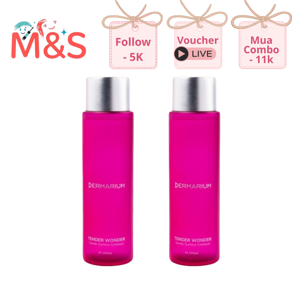 Toner AHA Dermarium Tender Wonder, Rough Addiction tẩy tế bào chết, giảm thâm, làm sáng da 150ml
