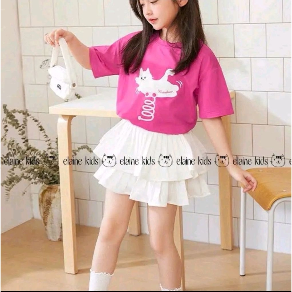 10 điểm cho sự xinh đẹp không điểm chê này, Set bộ chú mèo lò xò hồng sen xinh xỉu| 12-45kg | Elaine
