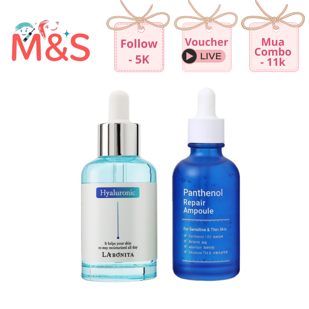 Serum LABONITA vital hyaluronic acid HA, B5 Panthenol Repair Ampoule tinh chất dưỡng ẩm, phục hồi