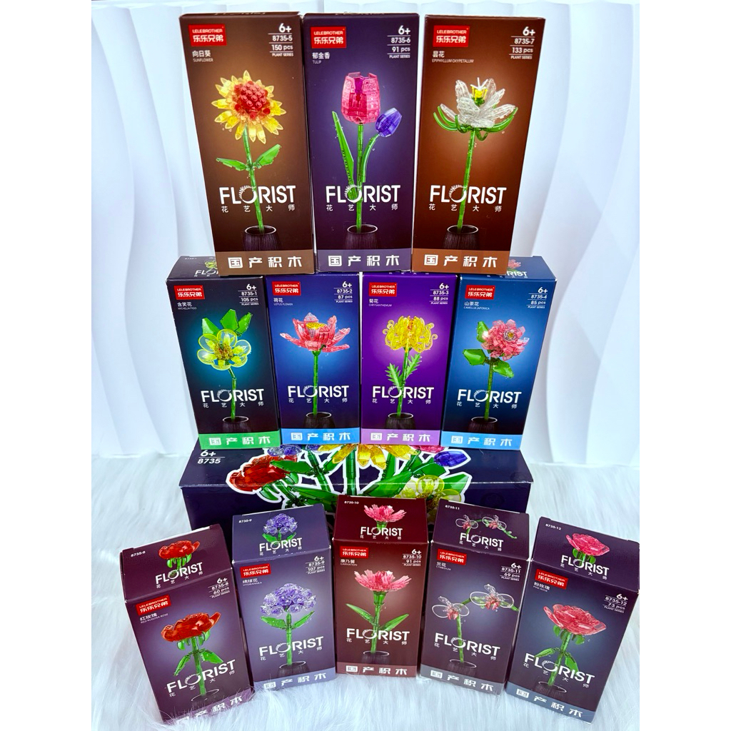 BỘ HOA LẮP RÁP TRONG SUỐT FLORIST 8735🌸