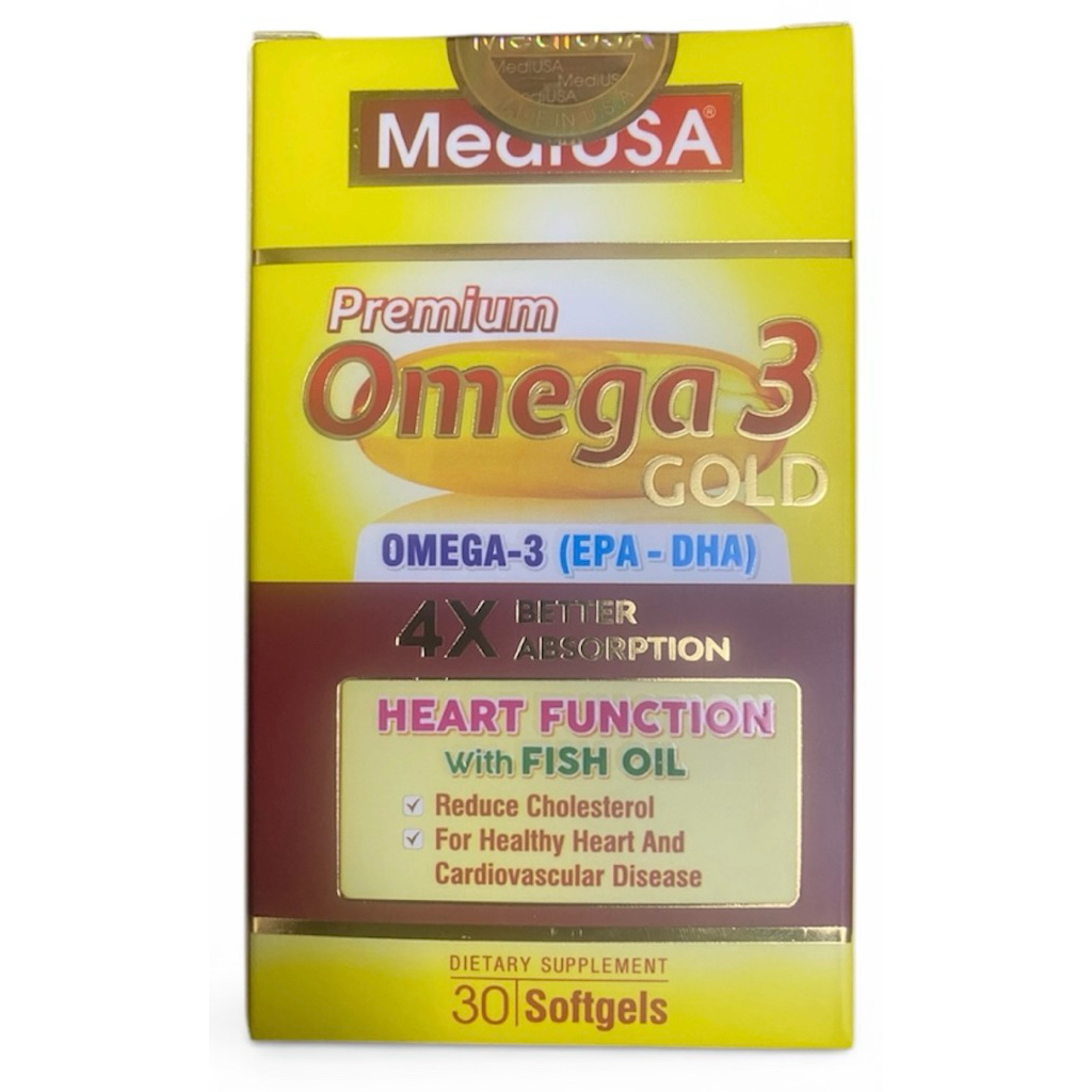 Omega-3 Gold MediUSA – hấp thu gấp 4 lần, giảm cholesterol, bảo vệ tim mạch khỏe mạnh mỗi ngày