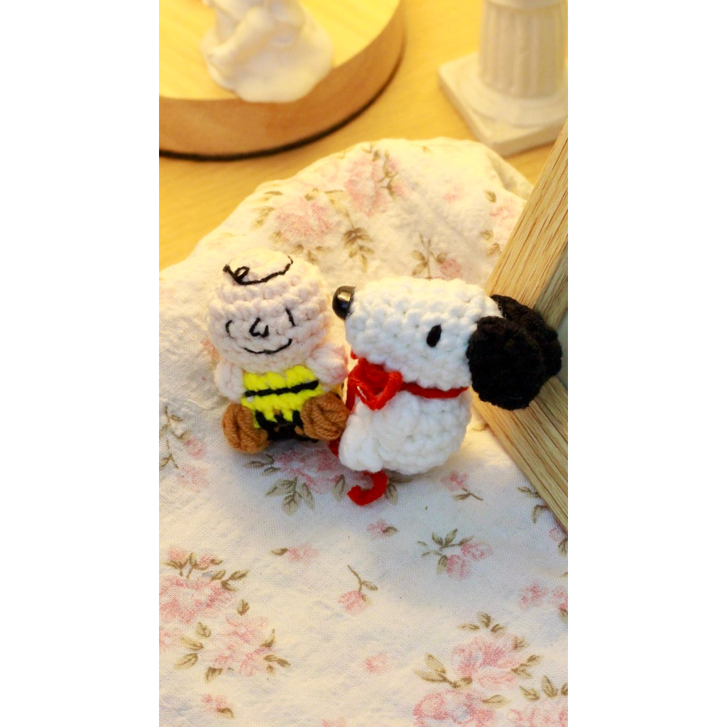 Móc Khoá Len Snoopy & Charlie Brown | [Ảnh thật + Hoả Tốc] Amomini | Snoopy & Charlie Brown