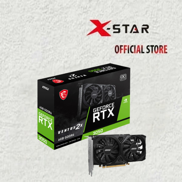 Card MSI RTX 3050 Ventus 6GB – Card Màn Hình Gaming Ổn Định, Max Setting eSports, Bảo Hành 36 Tháng