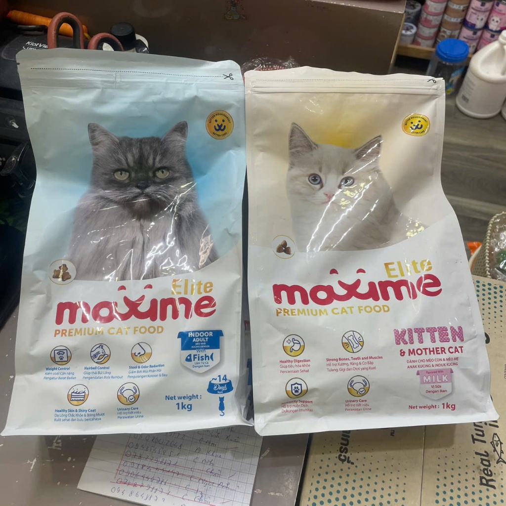 Thức ăn hạt cho mèo Maxime Elite gói 1kg