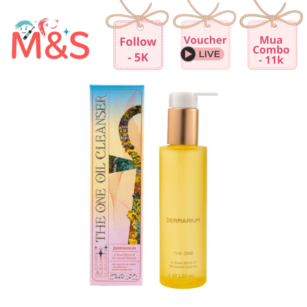 Dầu Tẩy Trang Dermarium The One Oil Cleanser chứa BHA làm sạch sâu, giảm sợi bã nhờn