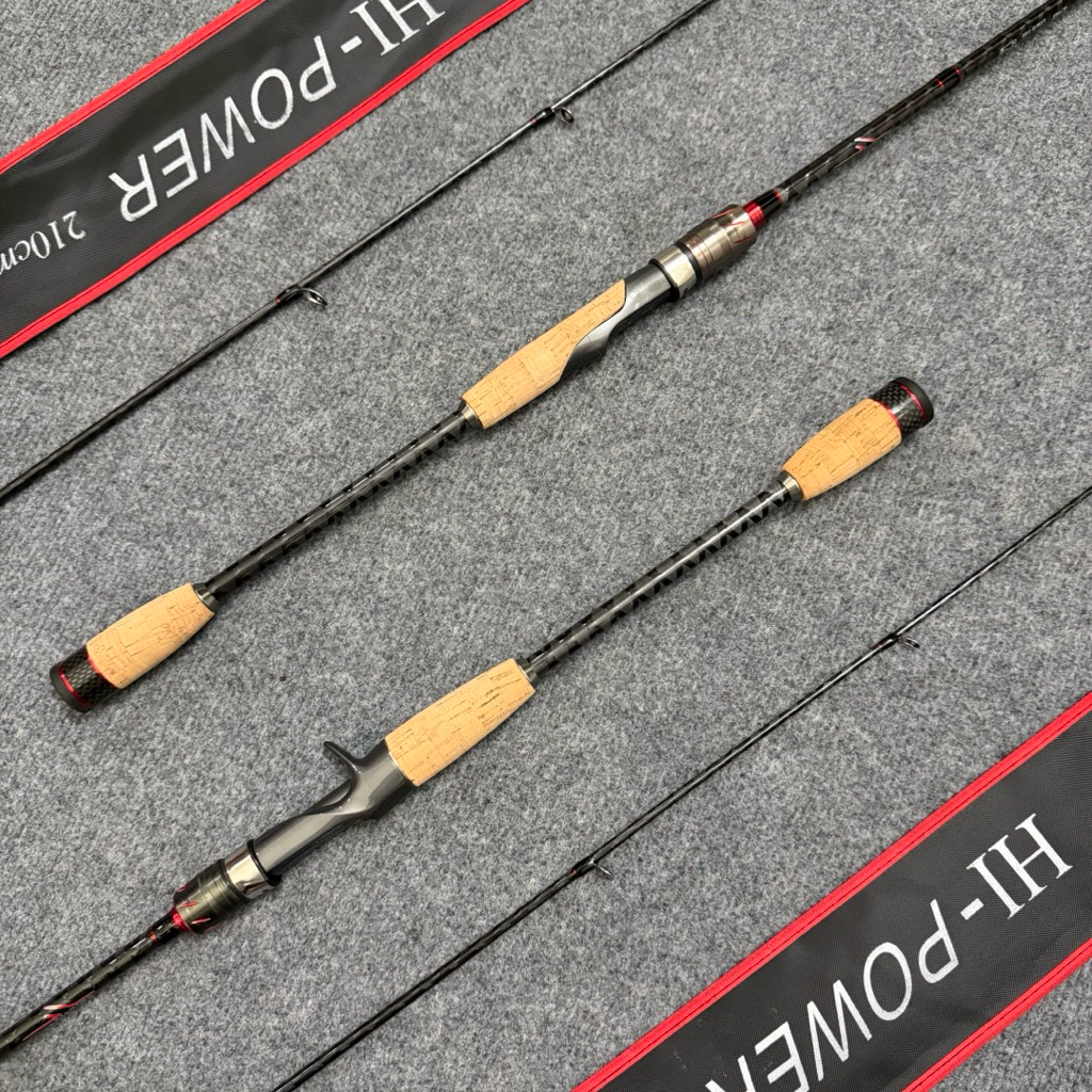 Cần Câu Lure Carbon Hi Power Thế Hệ II Slidebar Đầu Bu Chống Xoắn – Xoắn X Toàn Thân 1m8 2m1 2m4 | 5