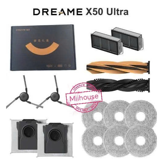Dreame X50 Ultra, X50 Master , Dreame L40s ultra - Bộ Phụ kiện 14 món cho robot hút bụi X50 , L40s u