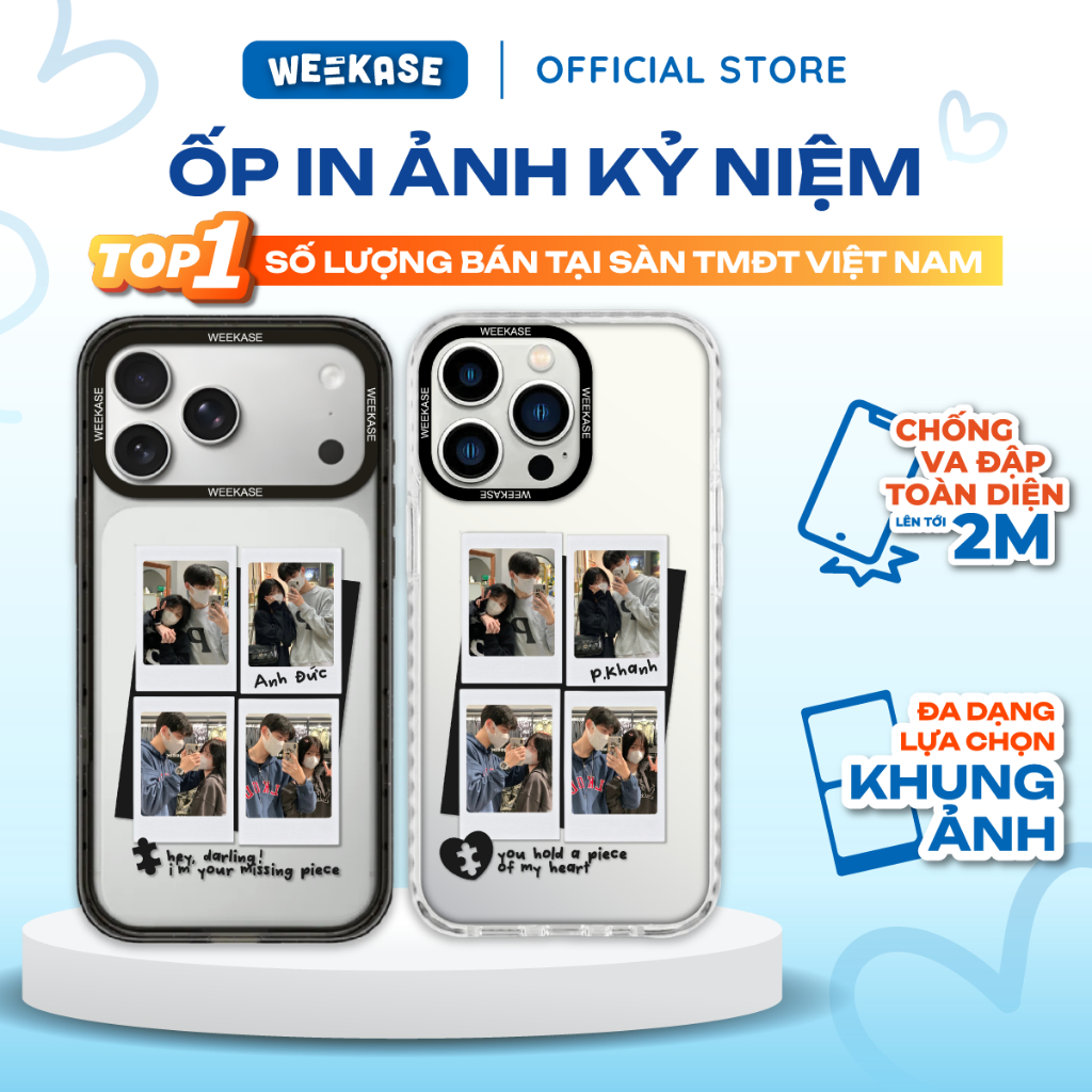 [CUSTOM] Ốp Lưng Cứng iPhone Chống Sốc Chống Va Đập Weekase In Ảnh Theo Yêu Cầu Cheríe - Redamancy C