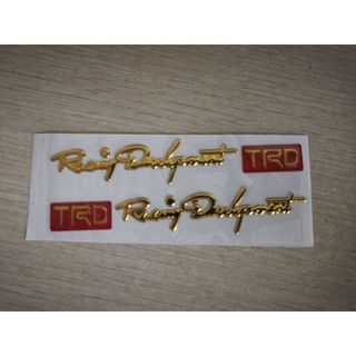 Bộ 2 tem nổi 3D Racing Development TRD dán ô tô xe máy