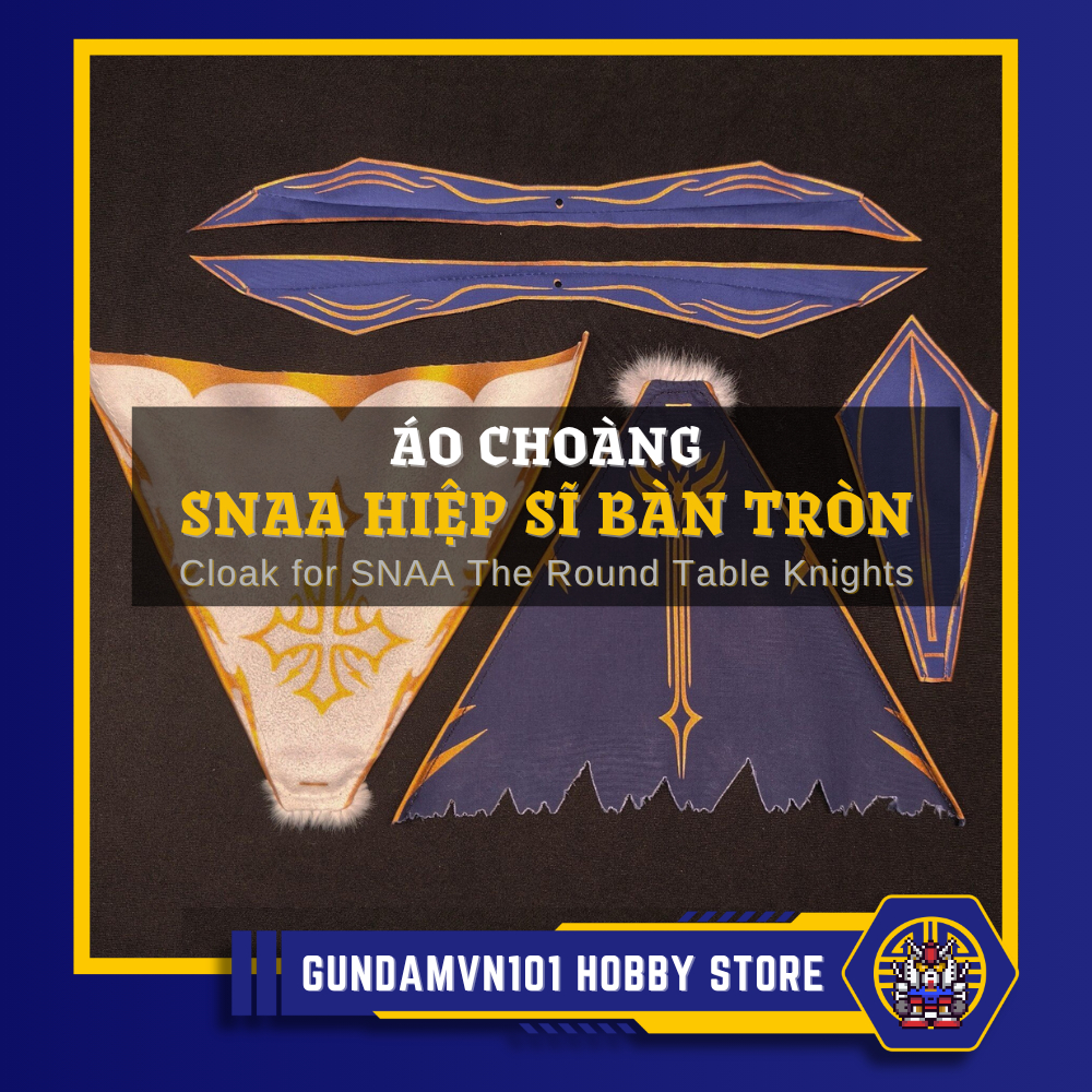 BỘ 3 ÁO CHOÀNG HIỆP SĨ BÀN TRÒN SNAA ROUND TABLE KNIGHTS - phụ kiện mô hình tristan percival achille