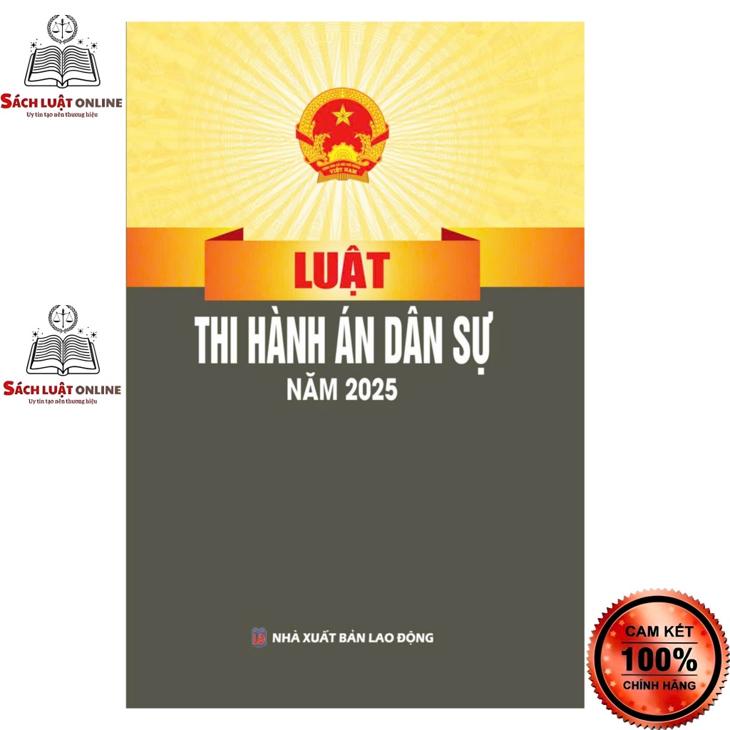 Sách - Luật thi hành án dân sự năm 2025 (NXB Lao Động)