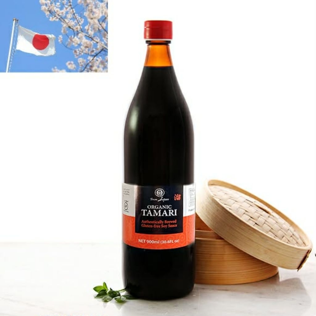 Tương Tamari Organic Nhật - Chai (900ml) - Nhập khẩu nguyên chai