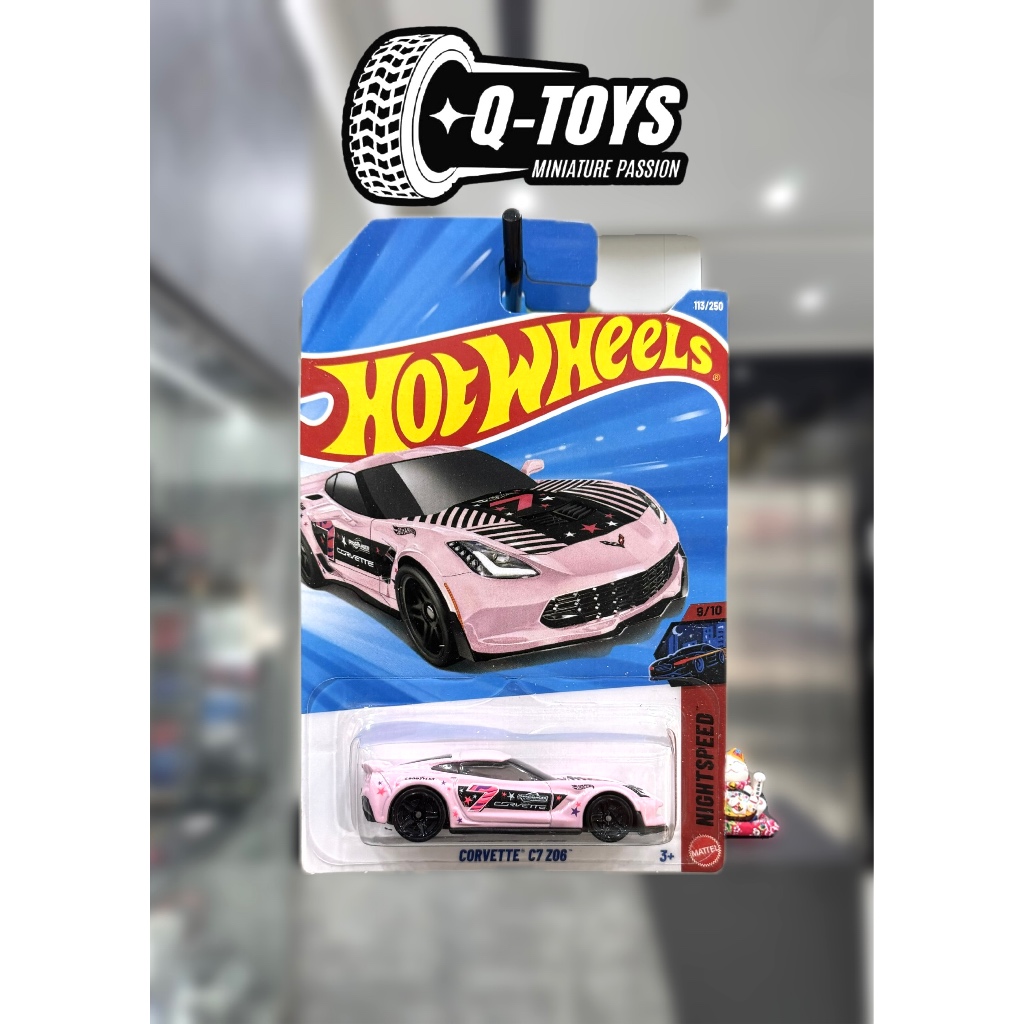 qtoys Xe mô hình Hot Wheels Corvette C7 Z06 tỉ lệ 1:64