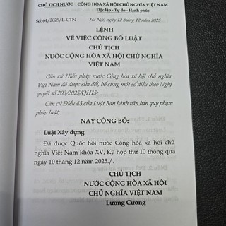 Sách - Luật xây dựng năm 2025 (NXB Lao động)