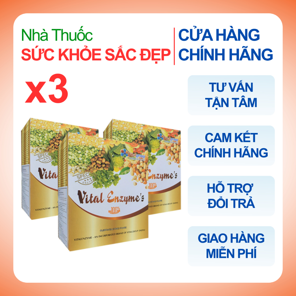 [ Combo 3 Hộp ] Vital Enzyme's Chính hãng từ Hàn Quốc - 30 Gói
