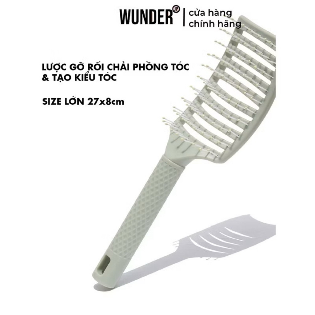 Lược chải tóc nữ Baehair 27x7cm lược tròn hình bán nguyệt giúp bạn dễ dàng tạo kiểu theo tính cách d