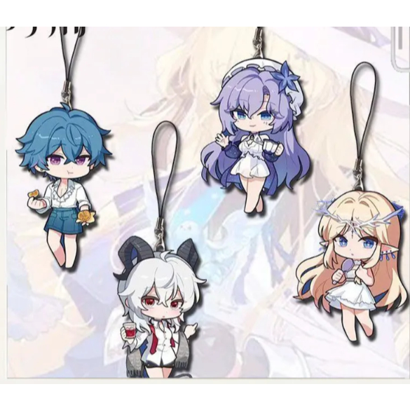 Wuthering Waves Mini Acrylic Phone Charm - Brant, Zanni, Cantarella & Cartethyia Fan-Made Gift
