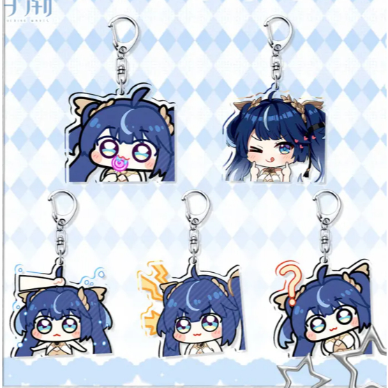 Wuthering Waves Iuno Acrylic Keychain & Stand - 6cm/10cm Fanmade Decor Gift