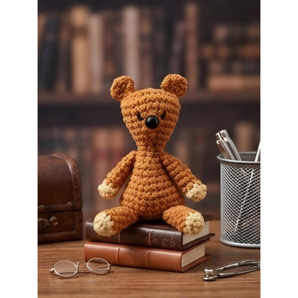 Móc khóa len Hanmade gấu Teddy - Mr Bean