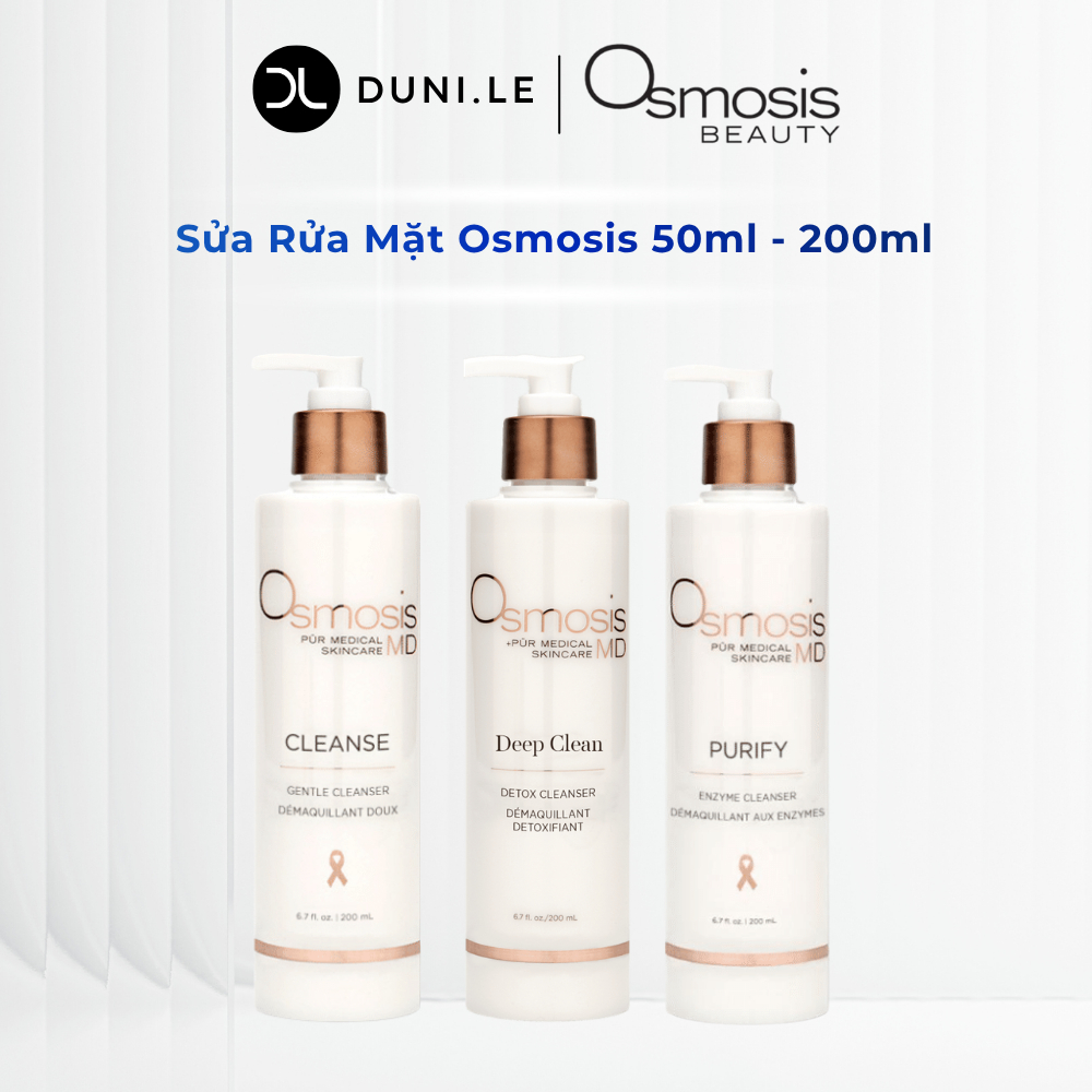 Sửa Rửa Mặt Osmosis Cleanse Gentle/ Deep Clean Detox/ Purify Enzyme Cleanser 50mll 200ml | Duni Le S