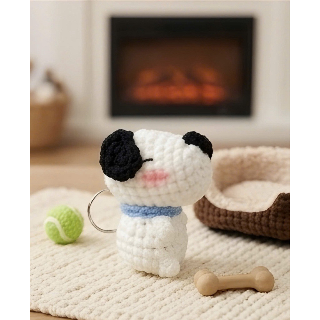 Móc khóa len chó Snoopy