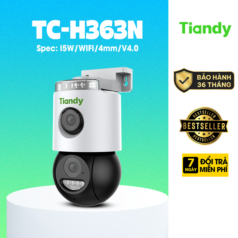 Camera IP WIFI 2 Ống Kính  hồng ngoại 6.0 Megapixel TIANDY TC-H363N