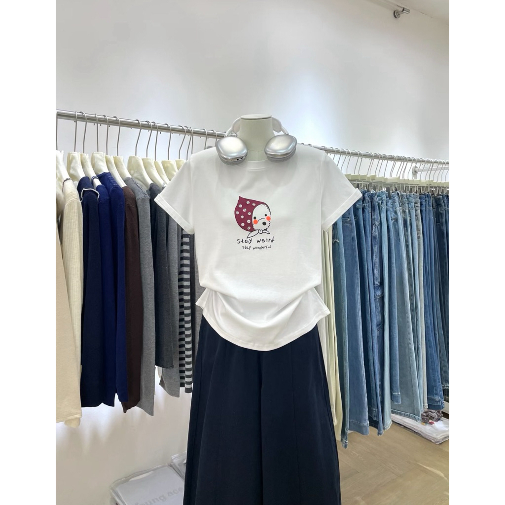 pass áo thun cotton, áo phông nhà Egg NEW nguyên tag