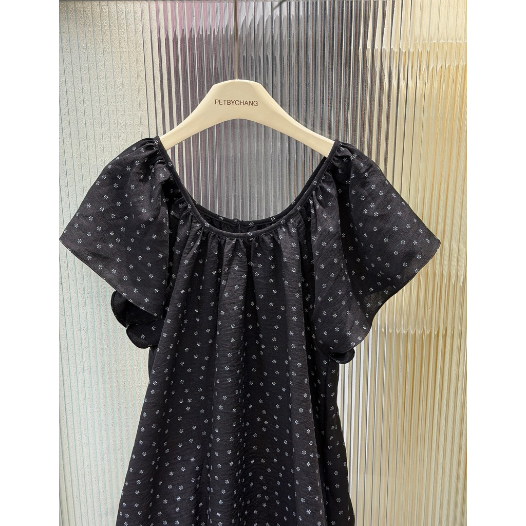 Tiny Floral Dress - Váy hoa nhí vintage dáng dài Hàn Quốc, váy suông rộng tiểu thư, chất đũi cotton mềm mát mùa hè | BigBuy360 - bigbuy360.vn