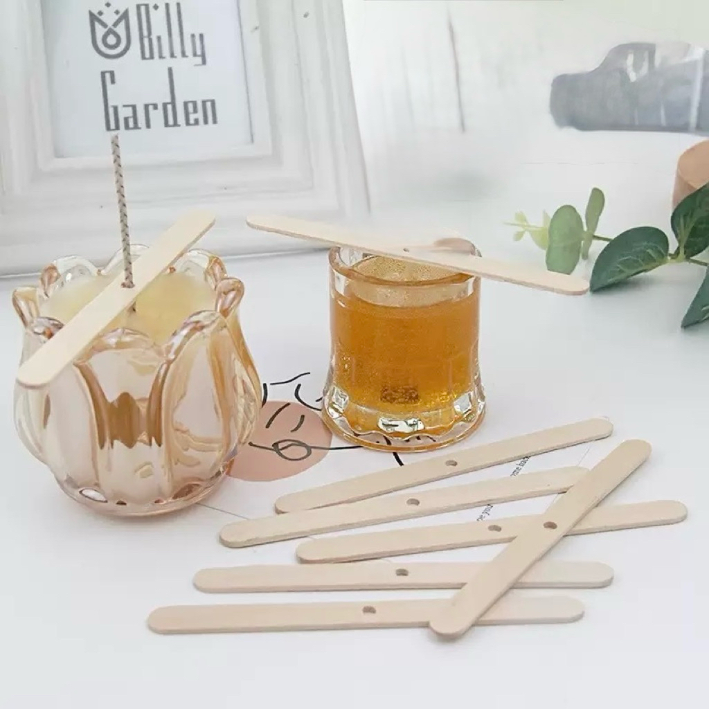 Que gỗ đỡ bấc (40 que) loại có lỗ