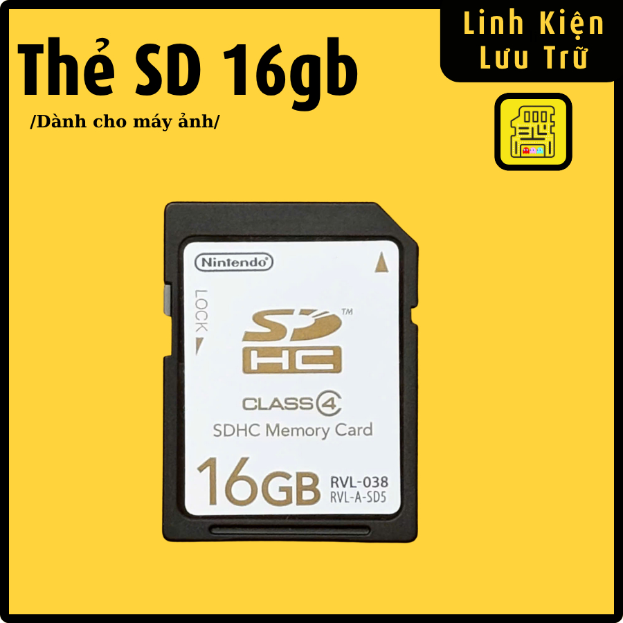 Thẻ nhớ máy ảnh thẻ nhớ sd 16gb hãng Nintendo