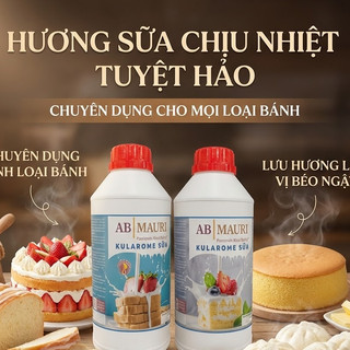 Kularome - Hợp chất màu và mùi cao cấp AB Mauri - Hương sữa/lá dứa/khoai môn...