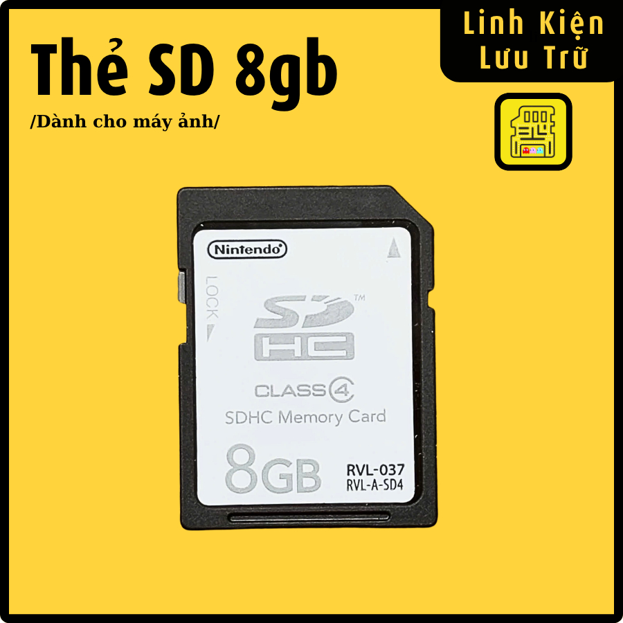 Thẻ nhớ máy ảnh thẻ nhớ sd 8gb Nintendo