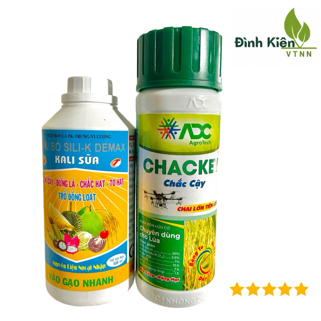 [COMBO] 1 chai KALI SỮA ĐẦU BÒ + 1 chai CHACKEY ADC. Phân bón vô gạo 1 bộ 1 hecta