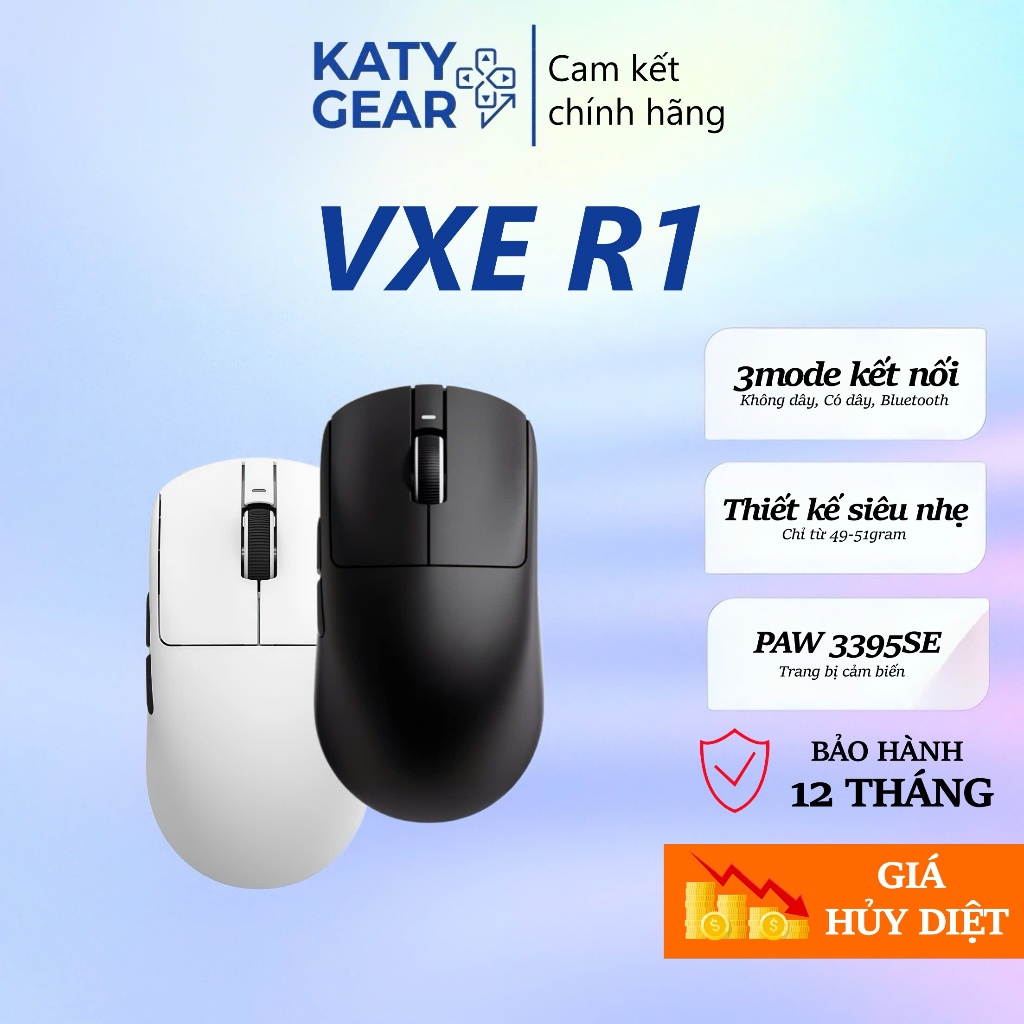 ⚡[Sẵn Hàng][Hỏa Tốc] Chuột Gaming Không Dây VXE Dragonfly R1S|R1 NEARLINK|R1 SE+