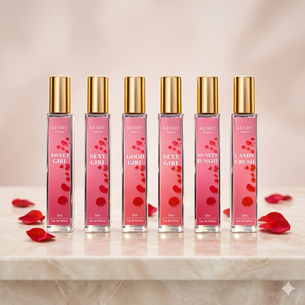 KENRY Perfume 10ml – Nước hoa nữ mini thơm lâu 6 mùi ngọt ngào | Sweet Girl | Candy Crush | Sexy Gir